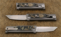 Exom-M Titanium Bead Blast/ Burl Line Micarta Tanto