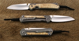 Large Sebenza 31 Inlay Glass Blasted Box Elder Insingo