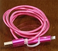 Dual Function USB Cable - Pink