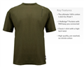 SeV Cotton T- Shirt Black & Olive                 