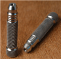 Razor Handle Ti Gunmetal Finish Knurled           