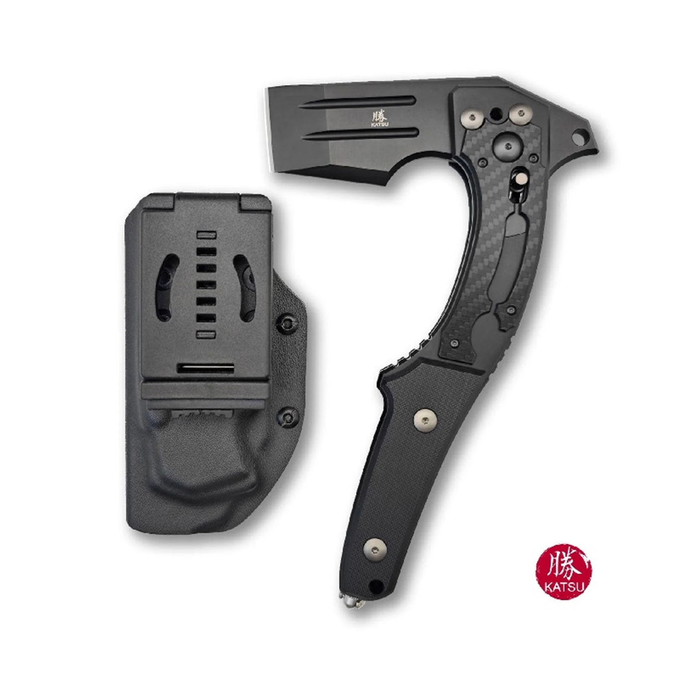 KATSU FA01, Axis Lock Folding Battle Axe, Sakura Blade Nemoto Design KATSU FA01, Axis Lock Folding Battle Axe, Sakura Blade Nemoto Design