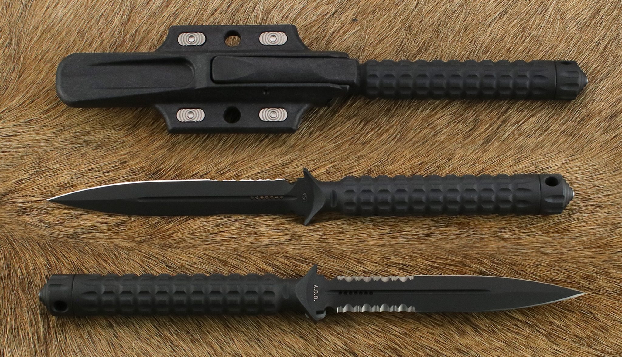 A.D.O. D/E Black Serrated 115-2