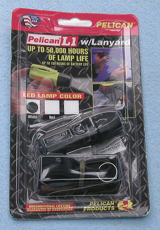 Pelican L1 W/Lanyard Blk                          