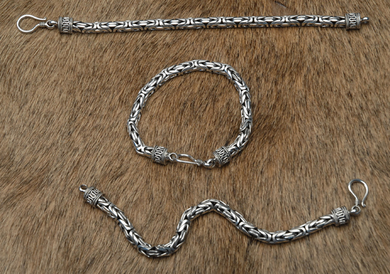 Men's Silver Bracelets 6mm 8.25''                 