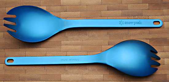 Ti Spork Blue Anodized                            