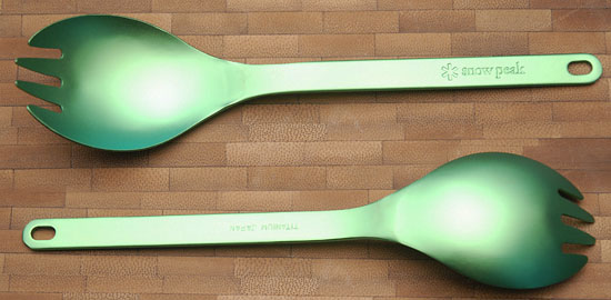 Ti Spork Green  Anodized                          