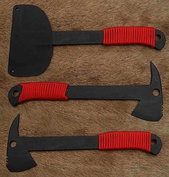 Black Tomahawk with Red Cord handle               