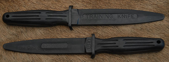 Applegate Fairbairn Rubber Training knives Black  